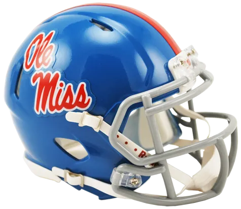 Mississippi Ole Miss Rebels Powder Blue Riddell Speed Mini Helmet