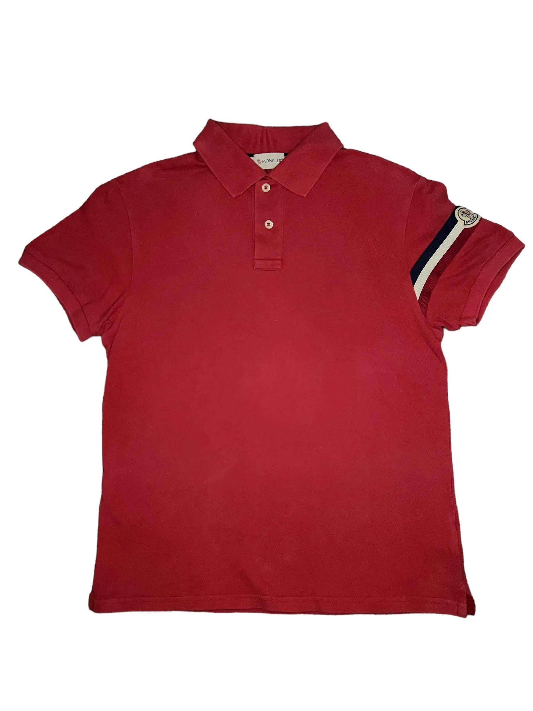 Moncler Red Polo Shirt S