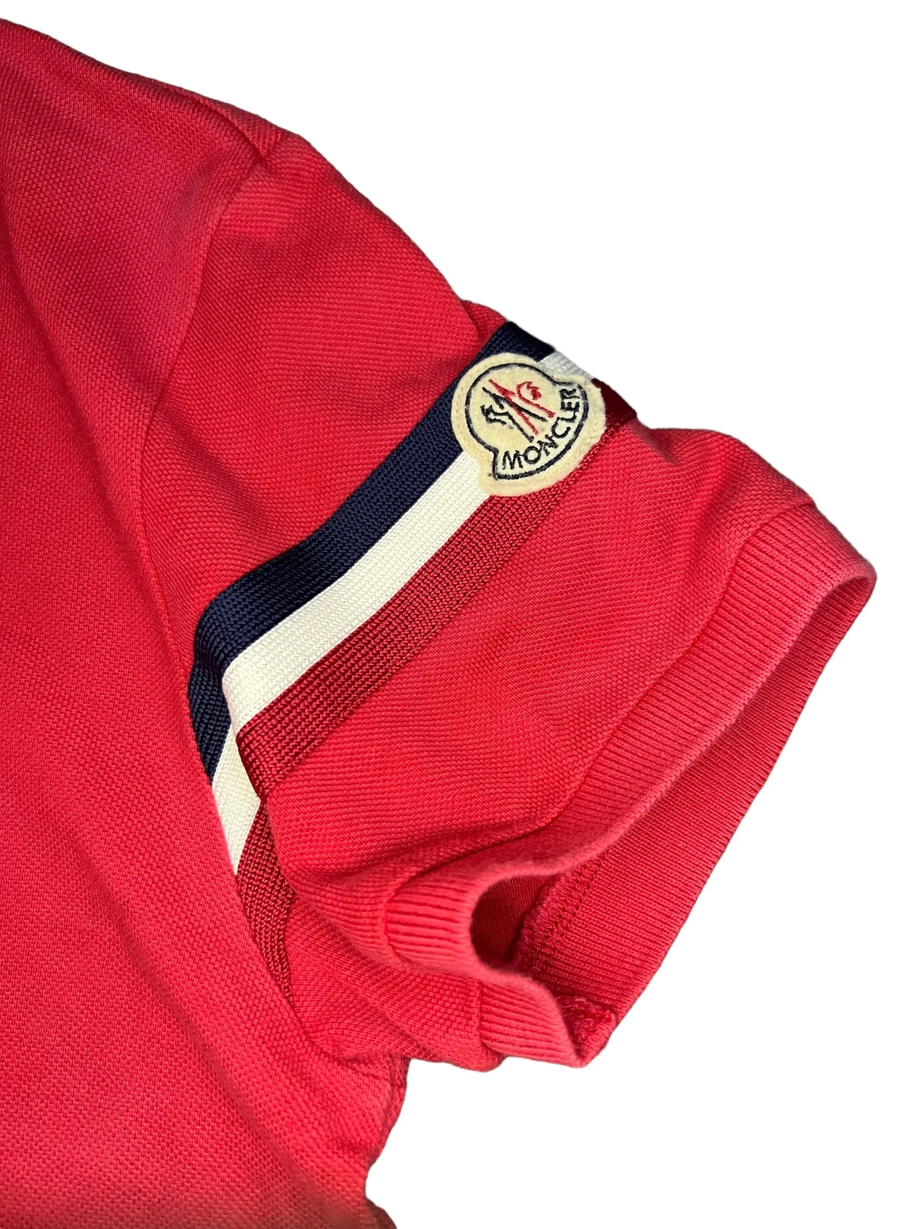 Moncler Red Polo Shirt S