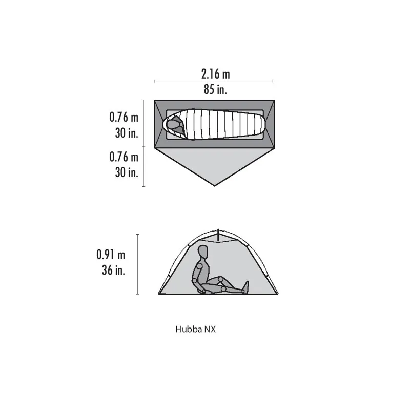 MSR Hubba NX 1 Person Tent Green