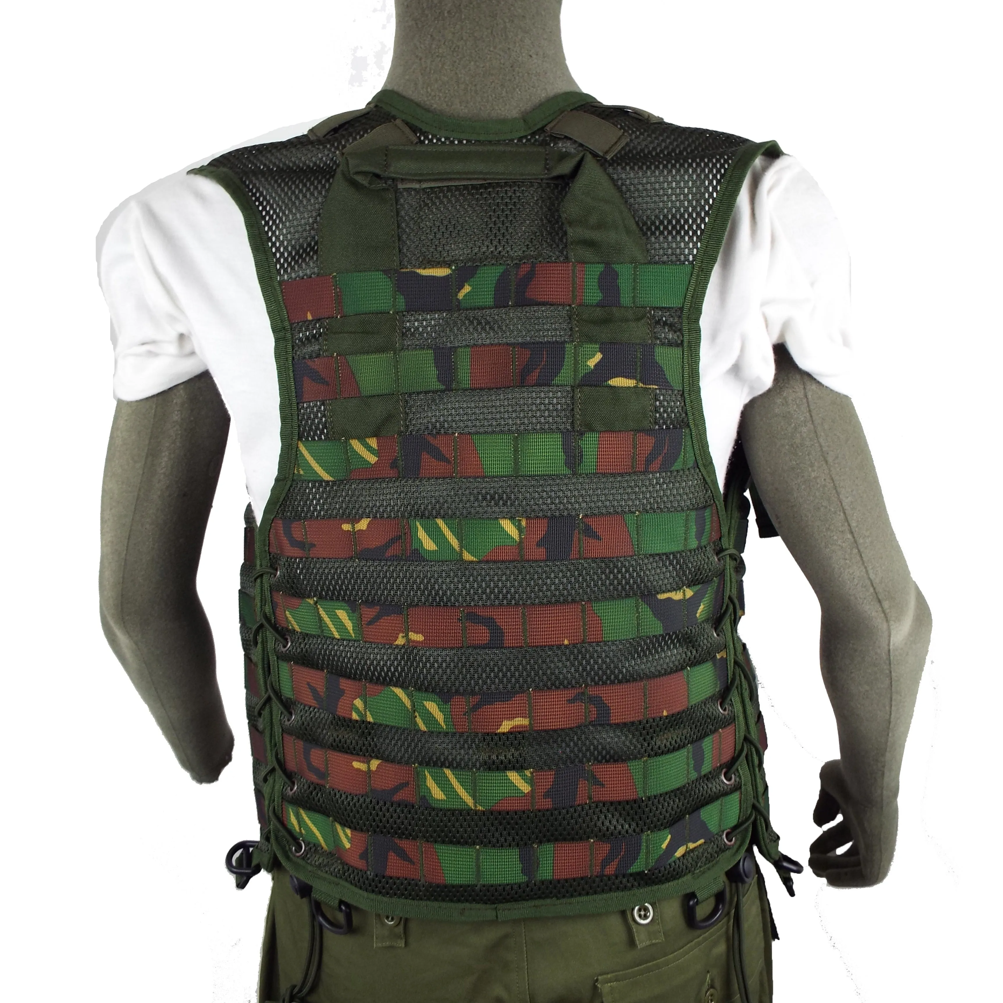 Multi-Pocketed Fishing and Shooting Accessory / Equipment Load Carrying Military Assault Vest - DPM Woodland Camo - Grade 1