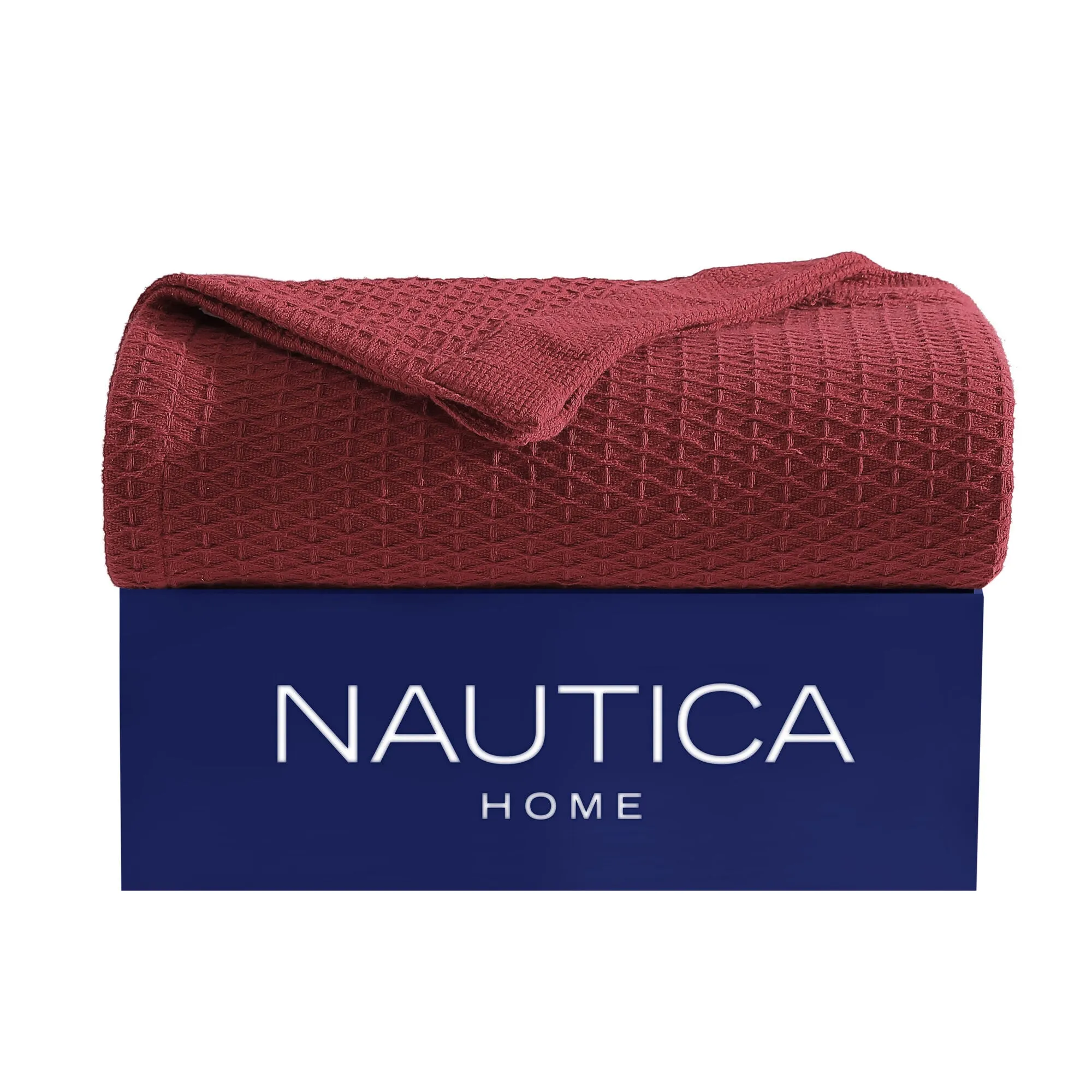 Nautica Baird Red King Blanket Pink Shrimp