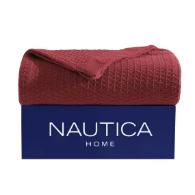 Nautica Baird Red King Blanket Pink Shrimp