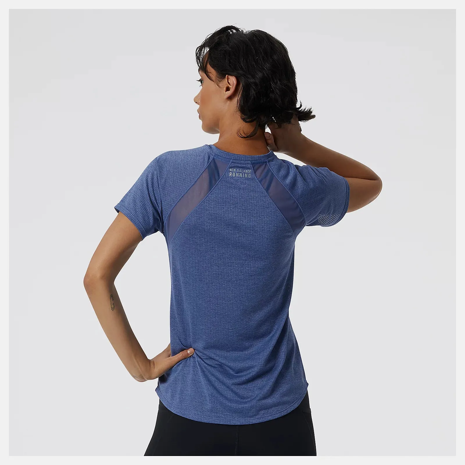 New Balance | Impact Run Short Sleeve | Women's | Night Sky Heather