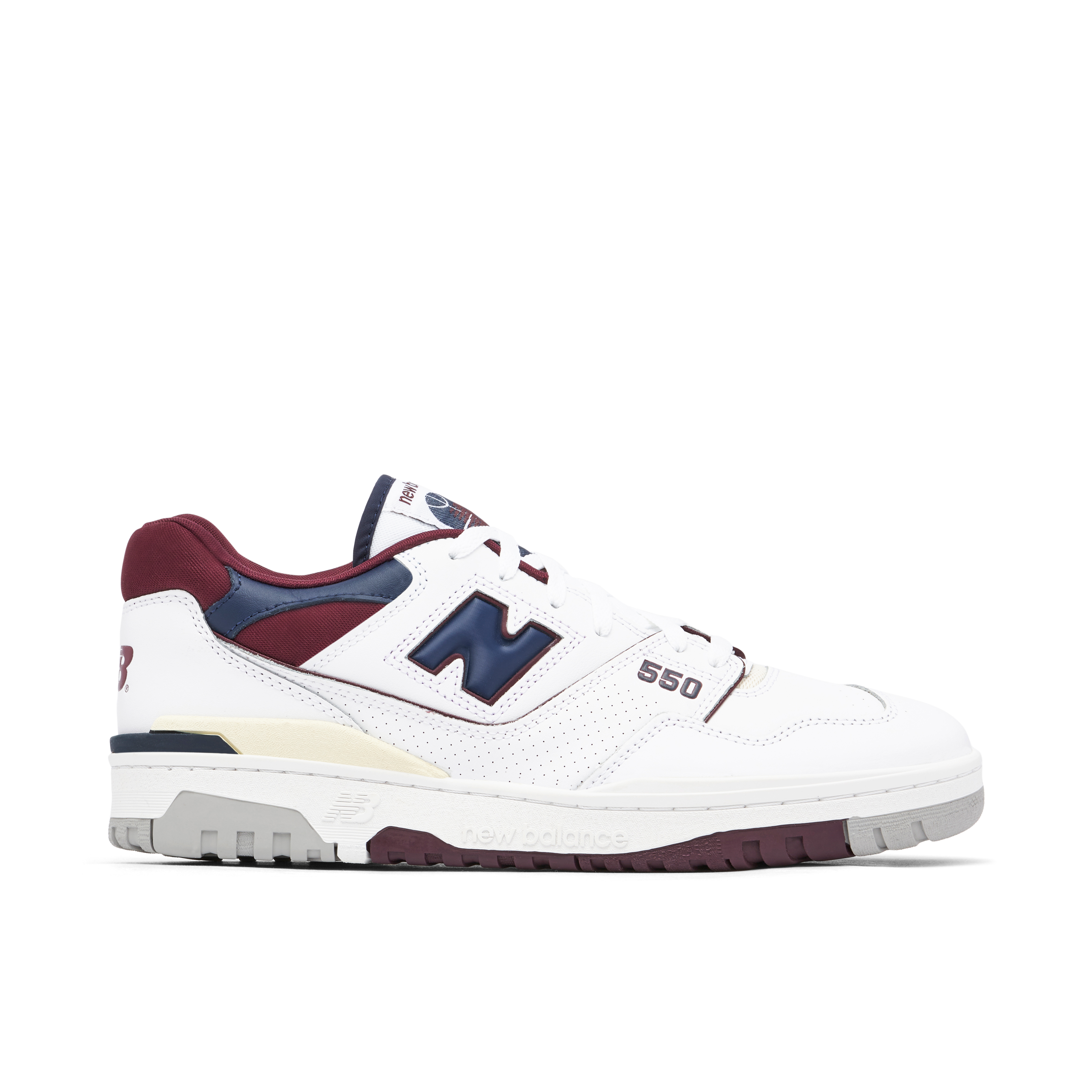 New Balance 550 White Beige Burgundy Navy | BB550NCD | Laced