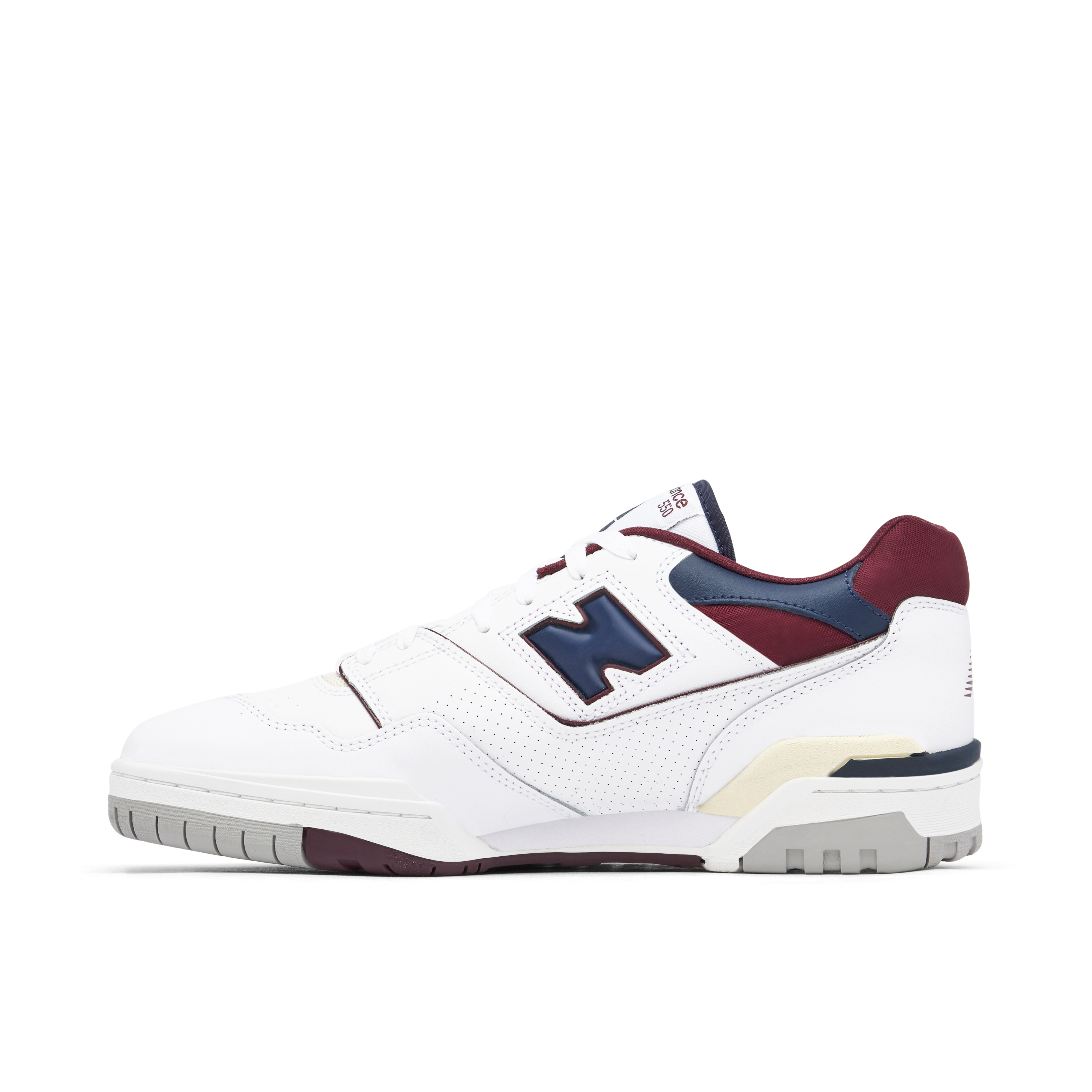 New Balance 550 White Beige Burgundy Navy | BB550NCD | Laced