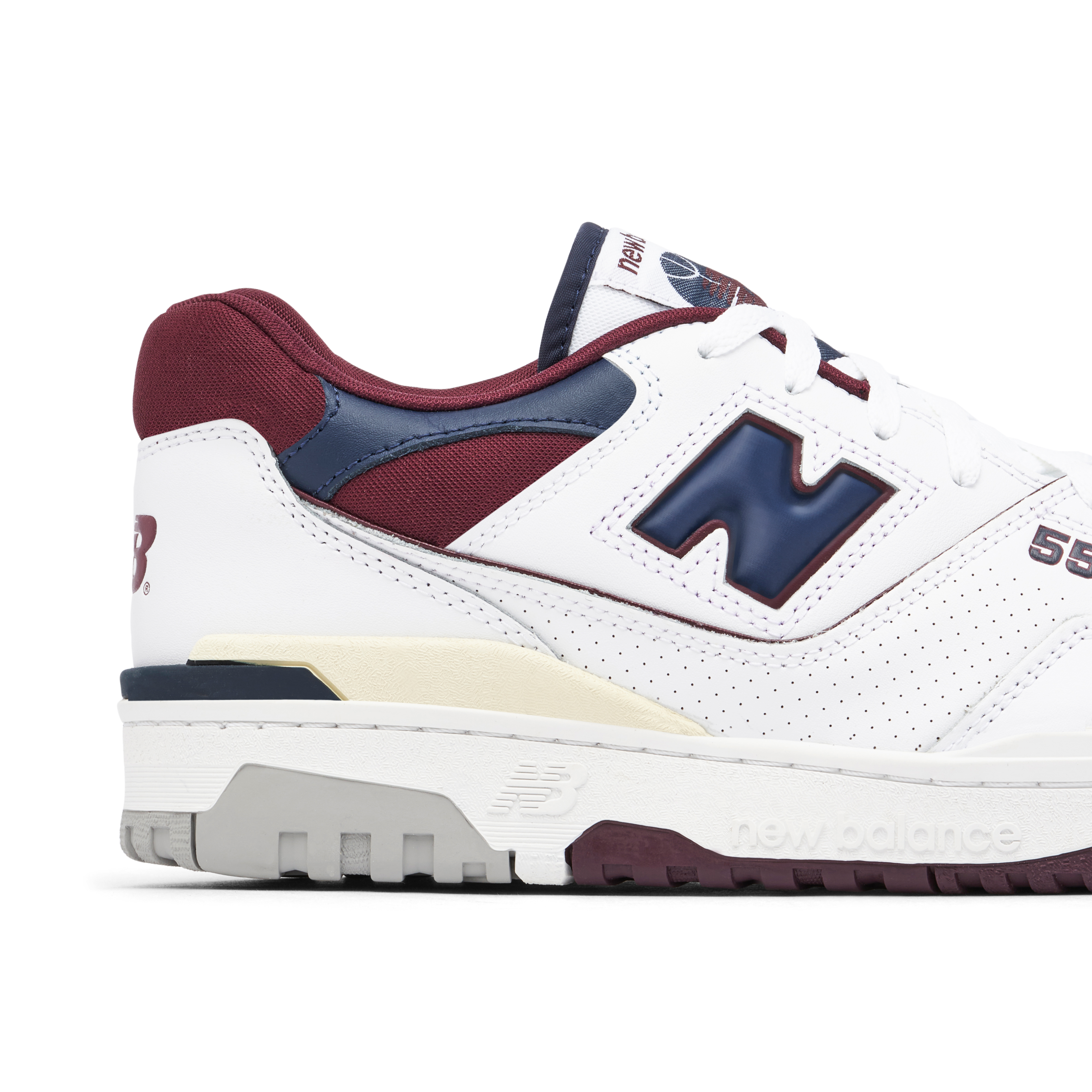 New Balance 550 White Beige Burgundy Navy | BB550NCD | Laced