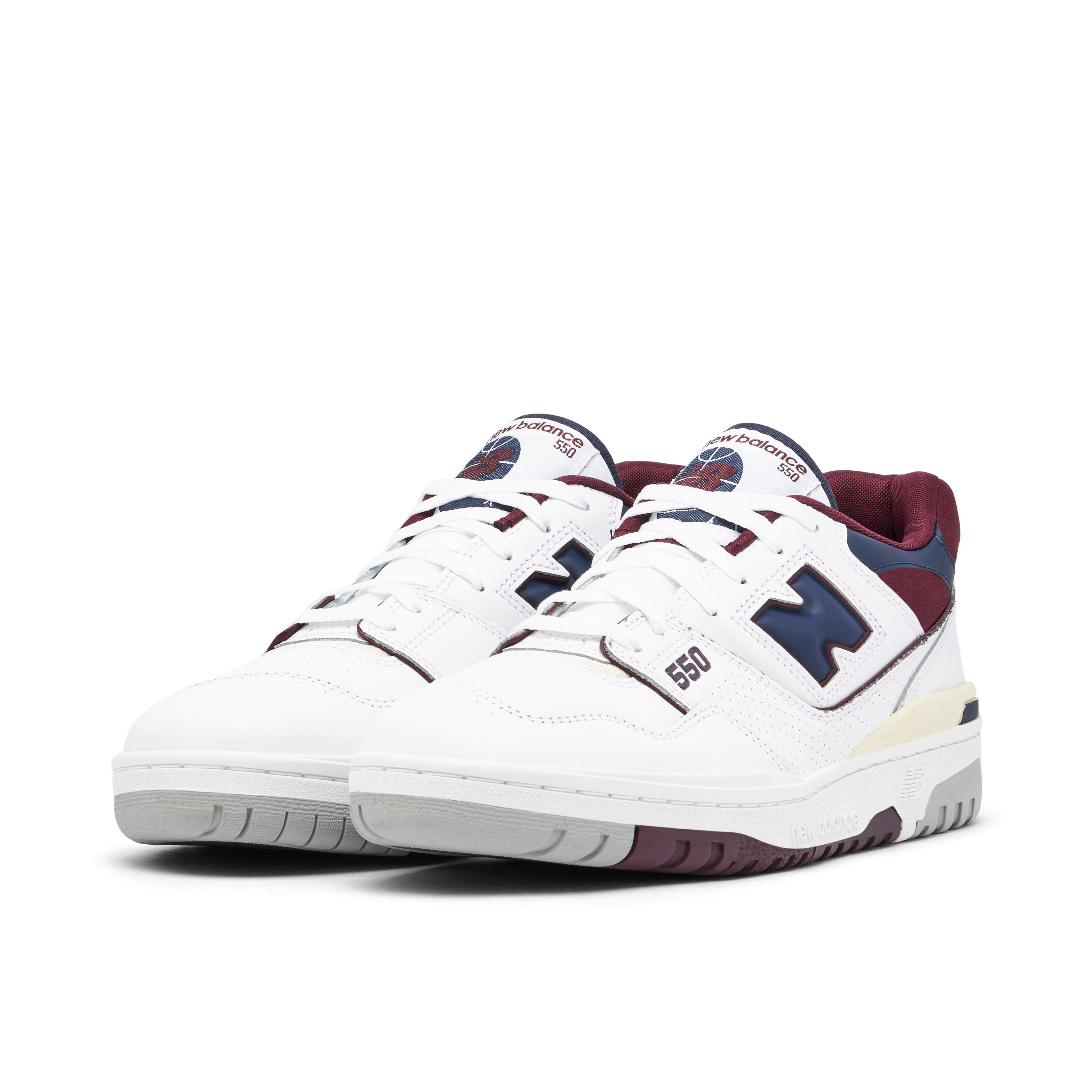 New Balance 550 White Beige Burgundy Navy | BB550NCD | Laced