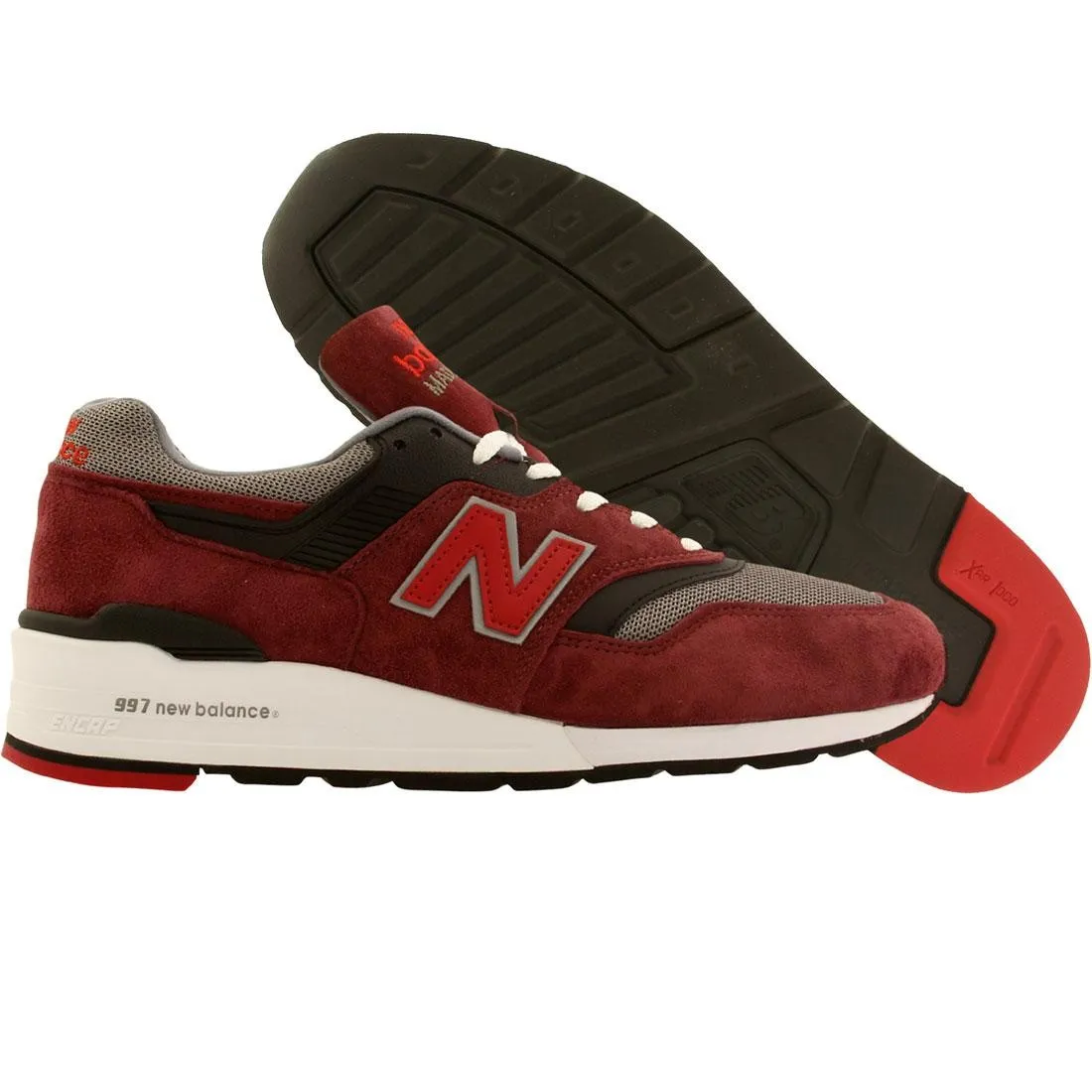 New Balance Men M997CRG - Made In USA (burgundy / gray)