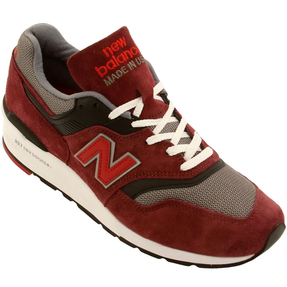 New Balance Men M997CRG - Made In USA (burgundy / gray)