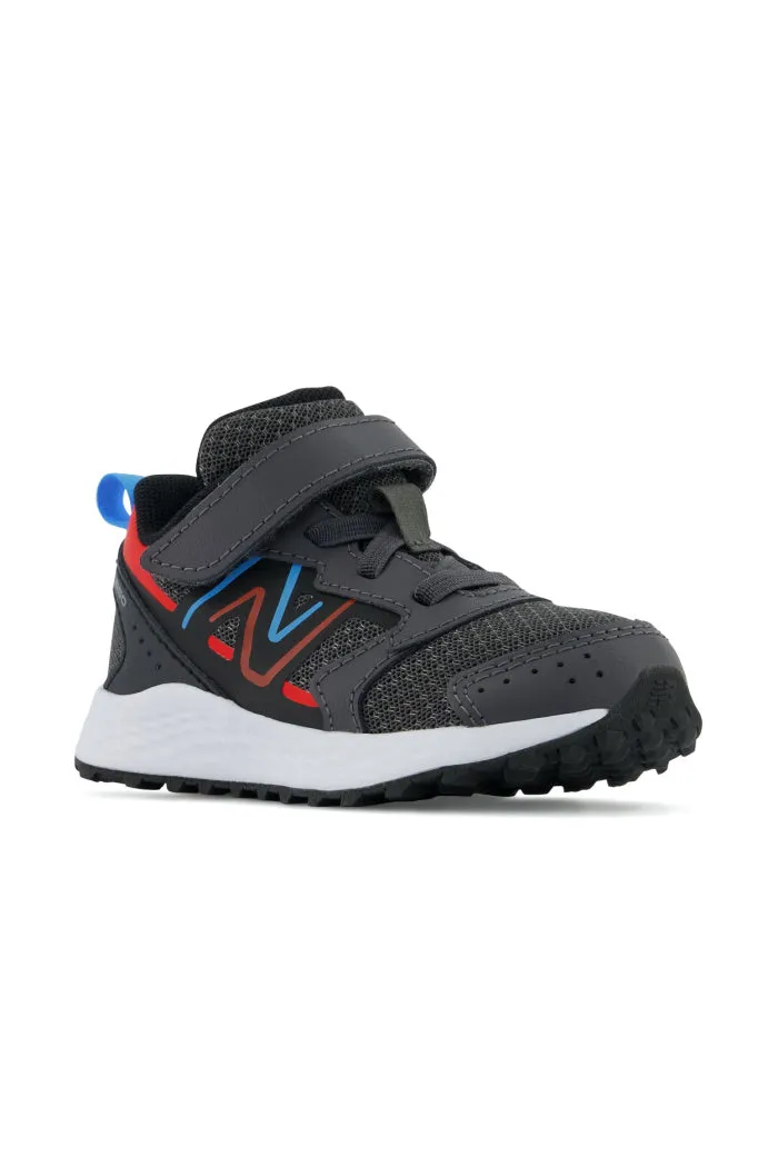 New Balance Toddler Fresh Foam 650 Bungee Lace with Top Strap in Magnet