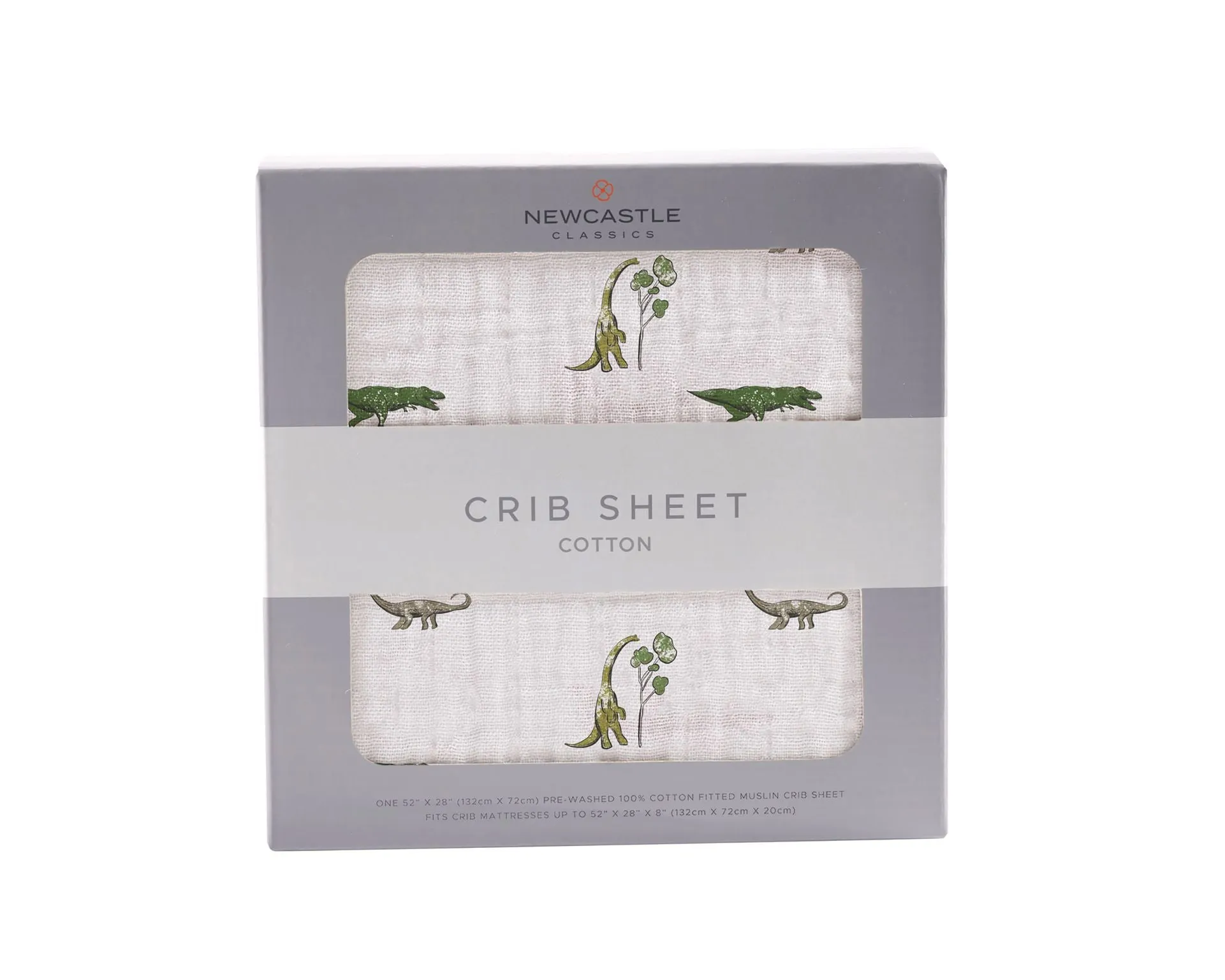 Newcastle Classics Muslin Crib Sheet - Dino Days