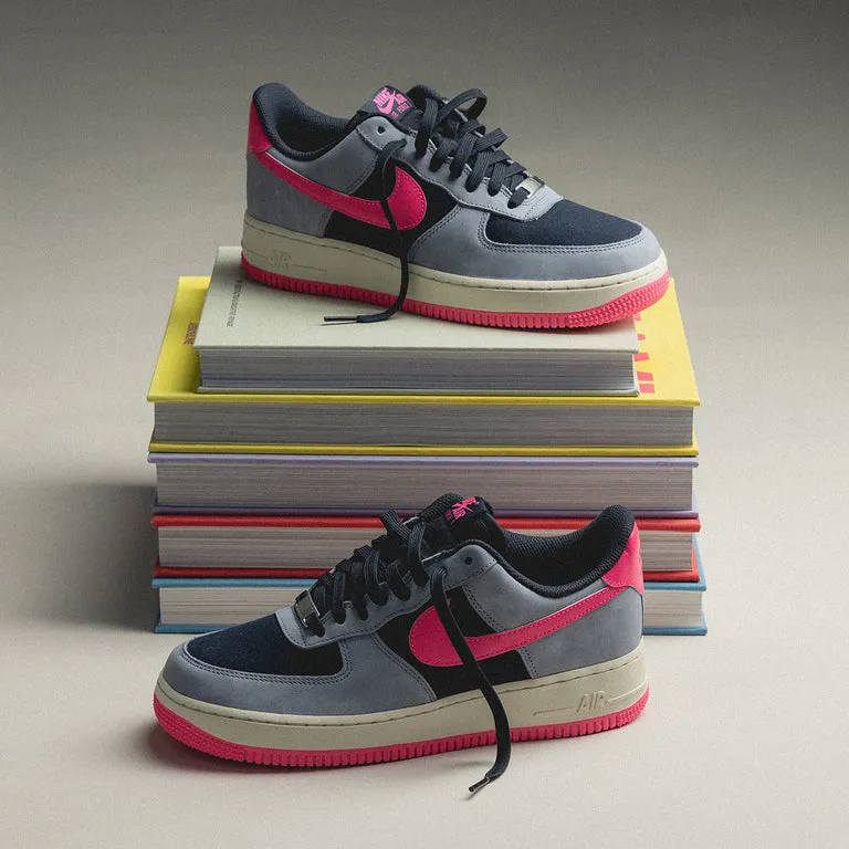 Nike Air Force 1 '07 Dark Obsidian / Pink Blast / Ashen Slate