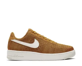 Nike Air Force 1 Flyknit 2.0 Gold Suede