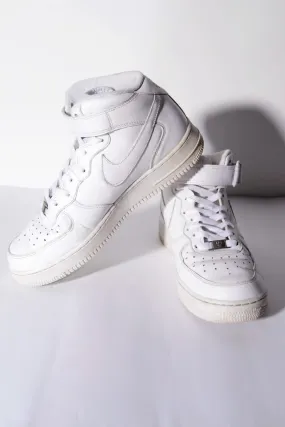 Nike Air Force Ones AF1 ’82 high top white classic trainers