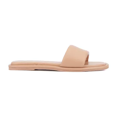 Olivia Miller Womens Power Play Slide Sandals