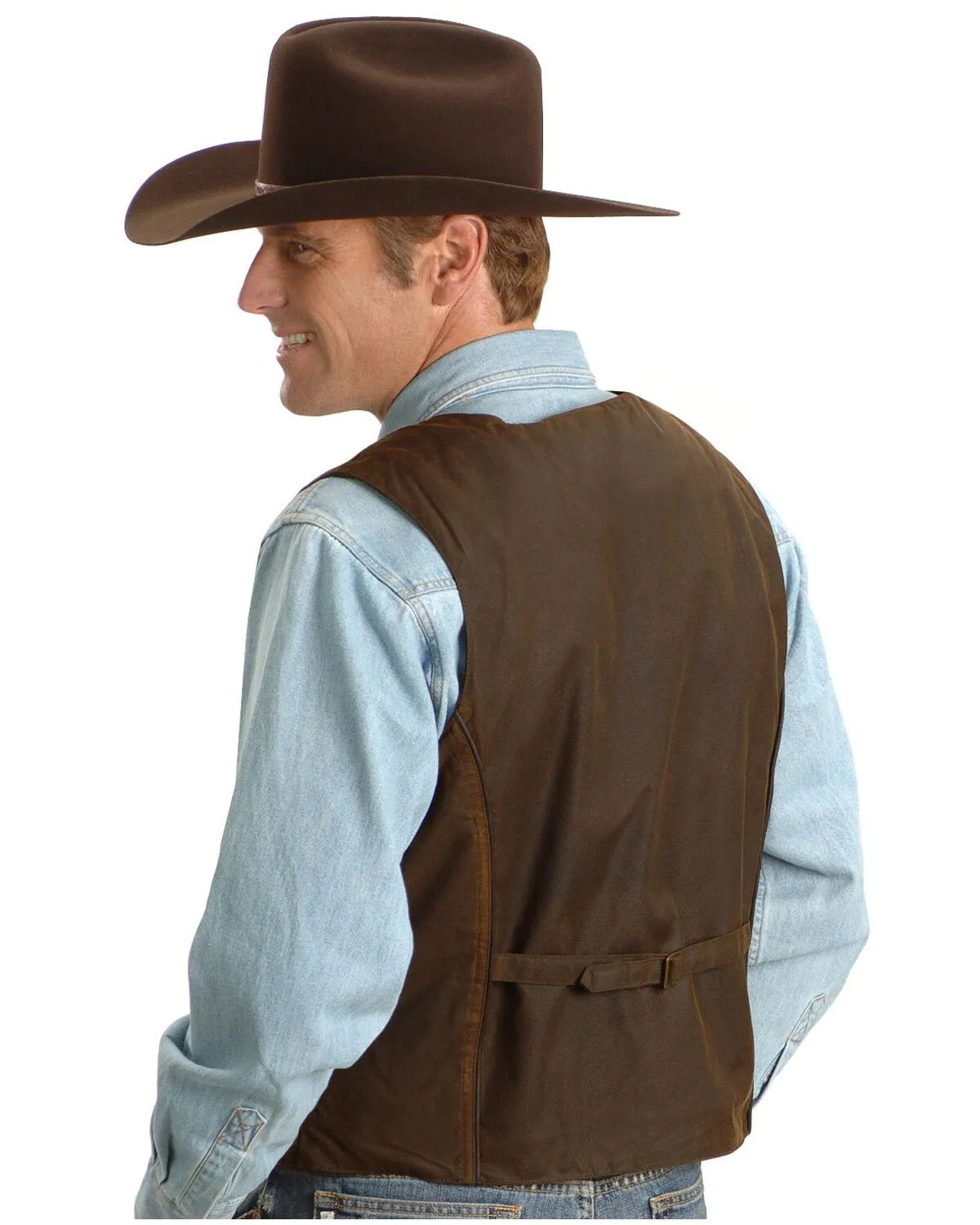 Outback Trading Co. Cliff Dweller Berber Lined Oilskin Vest