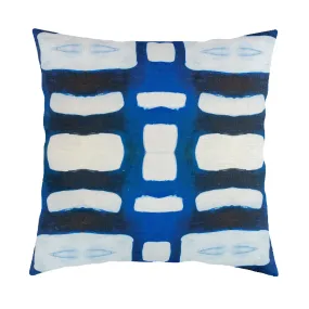 Paper Puzzle Indigo Pillow