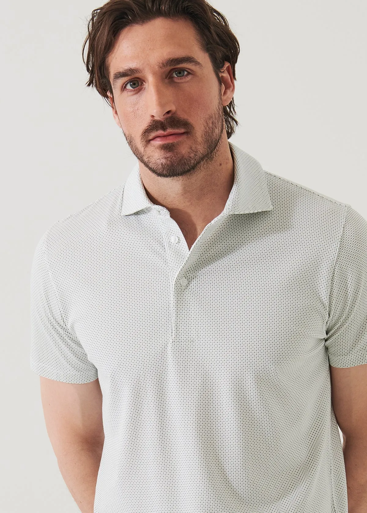 Patrick Assaraf Knit Polo- Eden