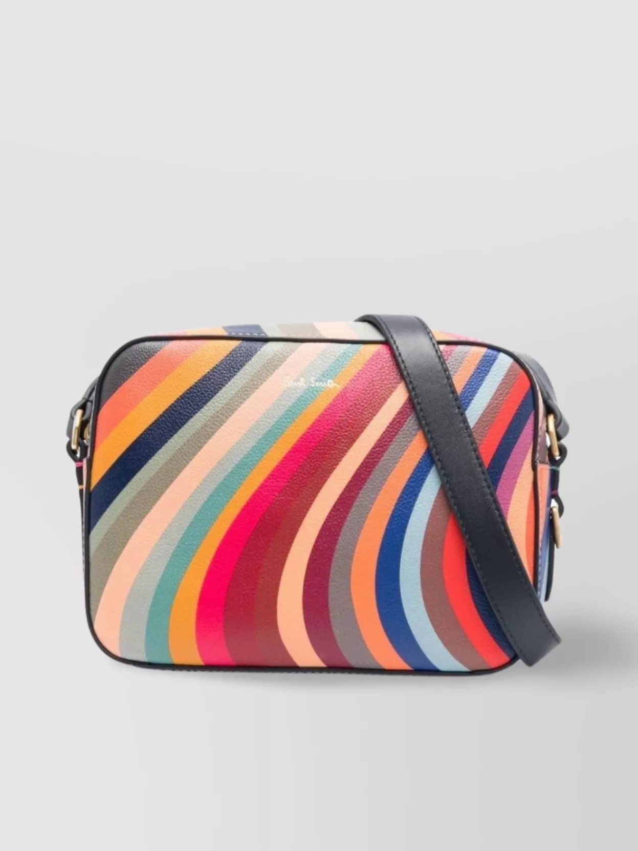 Paul Smith   Leather crossbody bag wave print