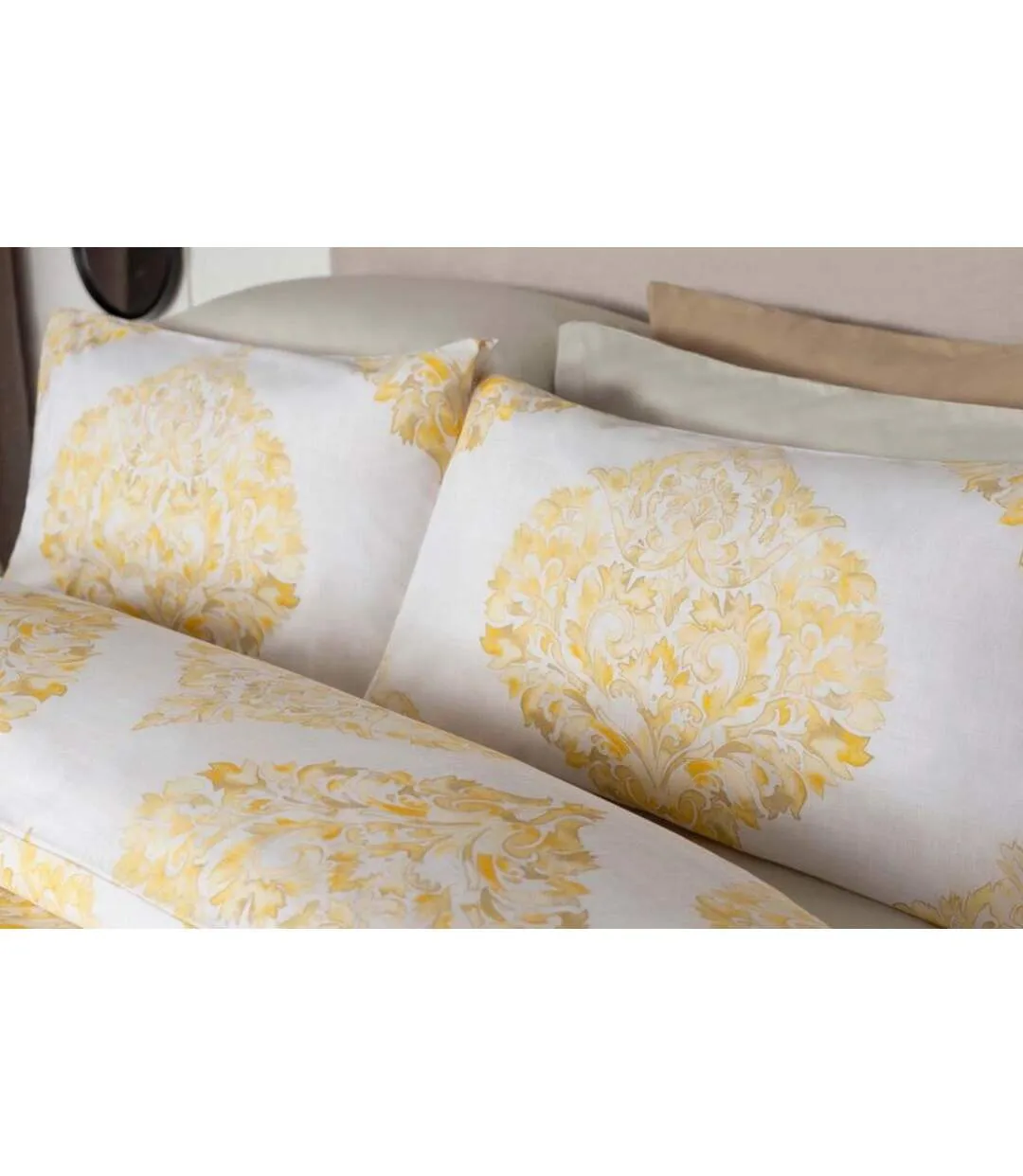 Persia duvet cover set white/saffron Belledorm