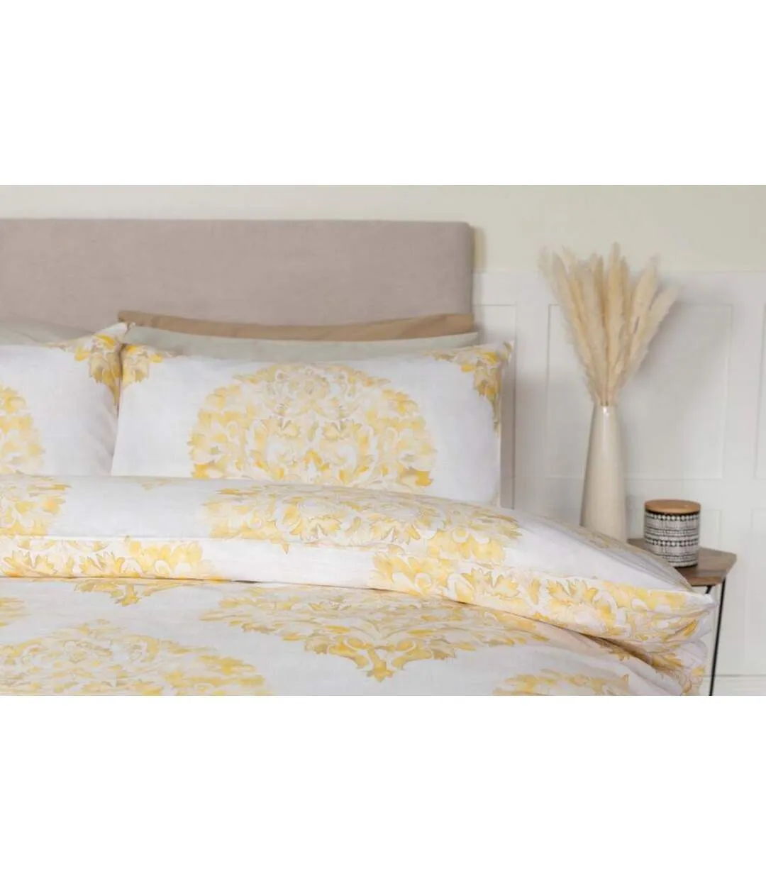 Persia duvet cover set white/saffron Belledorm