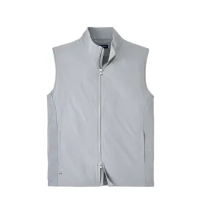 Peter Millar Solstice Performance Hybrid Full-Zip Vest in Gale Grey