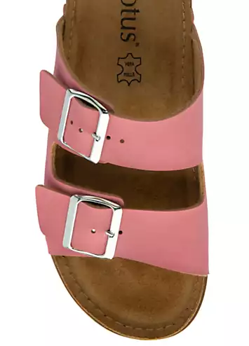 Pink Sirmione Sandals by Lotus | Look Again