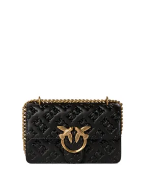 Pinko    Pinko Love One Mini Crossbody Bag With Embossed Logo