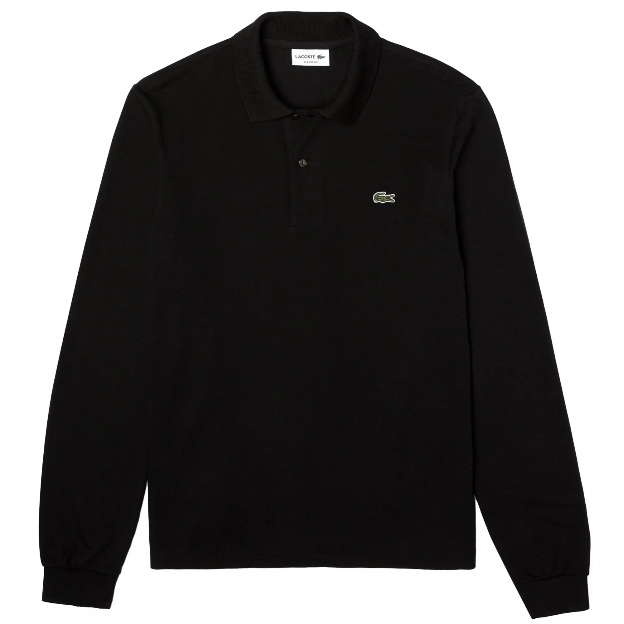 Pique LS Polo Shirt - Black