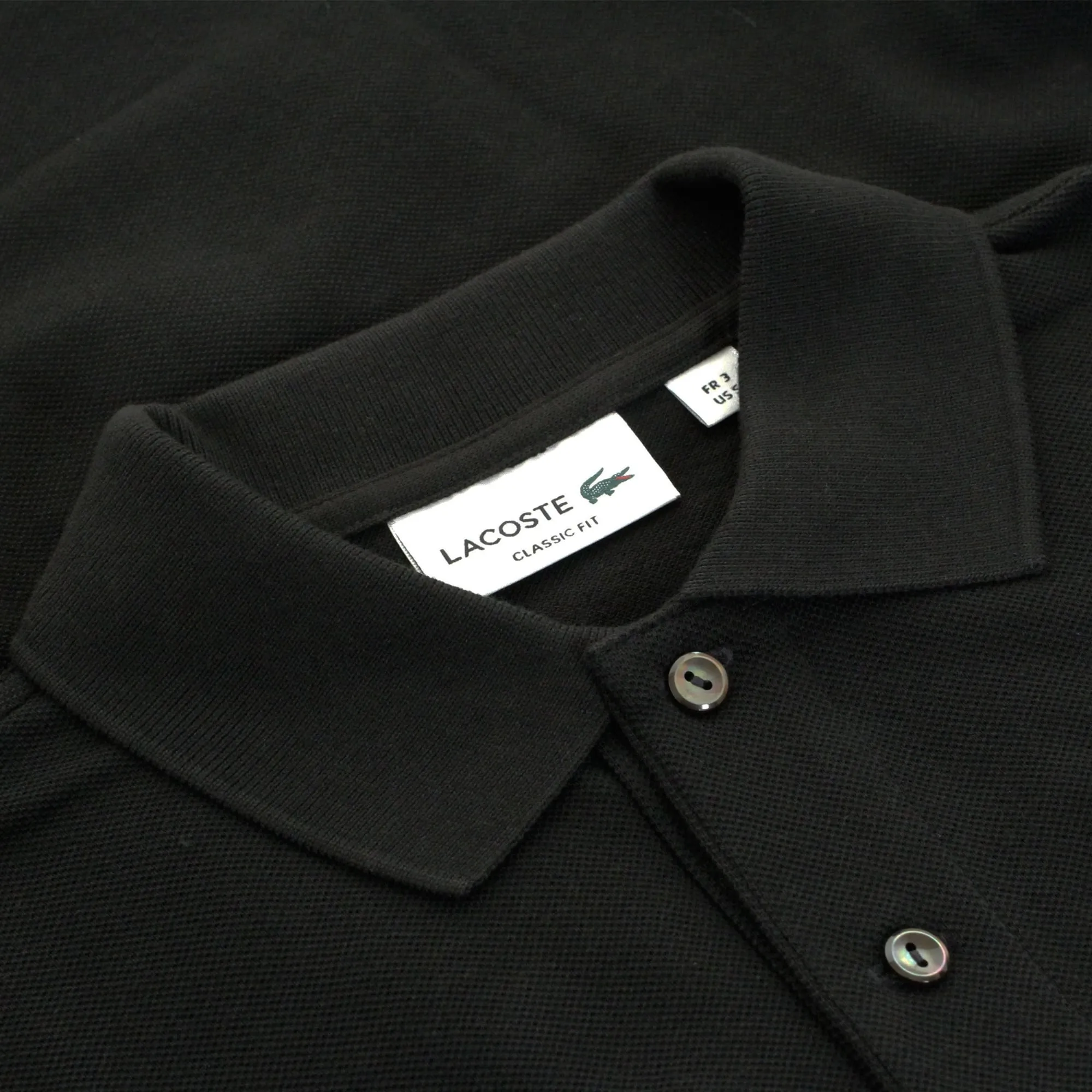 Pique LS Polo Shirt - Black