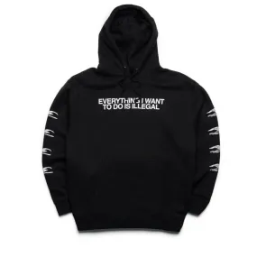 Pleasures Illegal Hoodie - Black