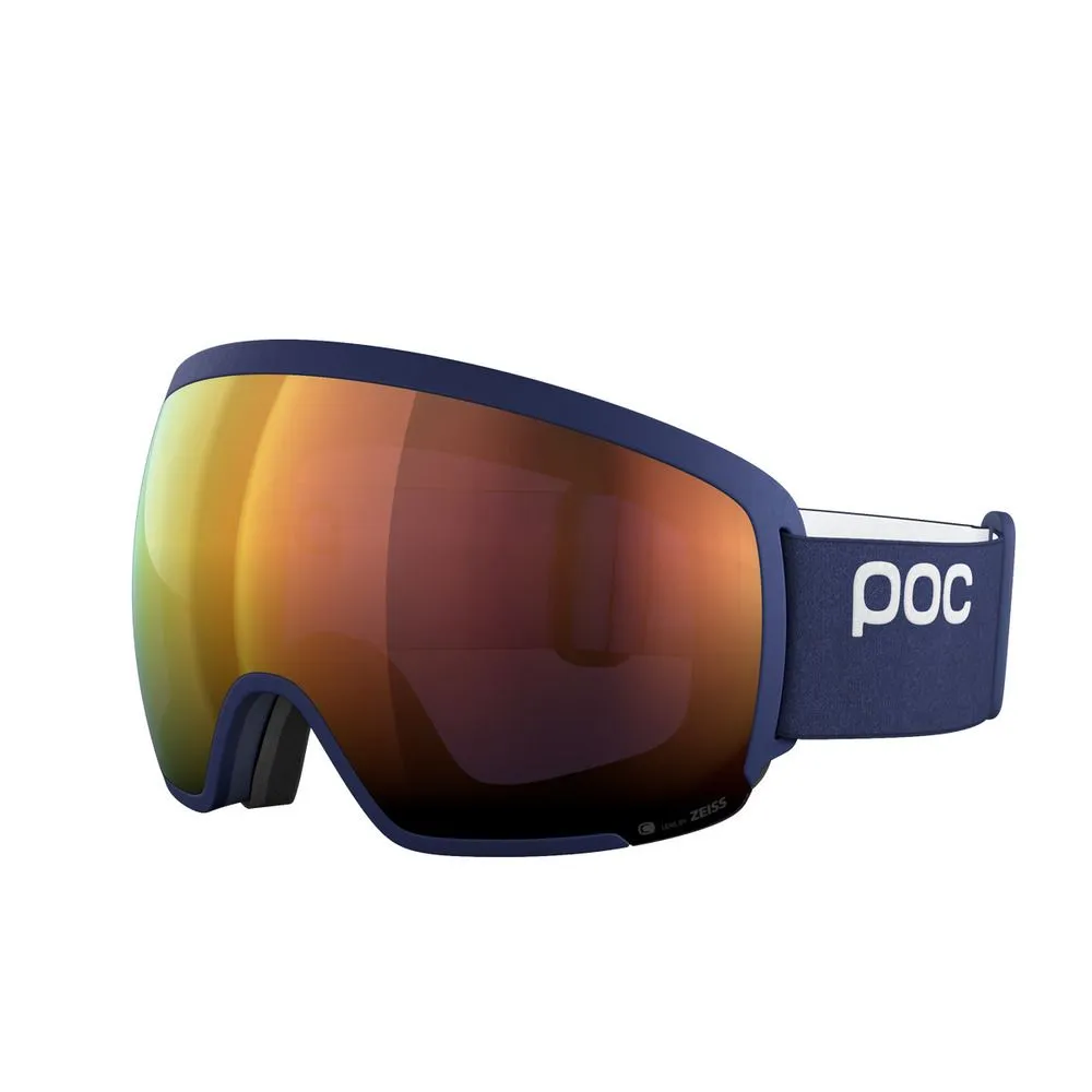 POC Orb Ski Goggles Partly Sunny Orange Lens - Lead Blue Frame