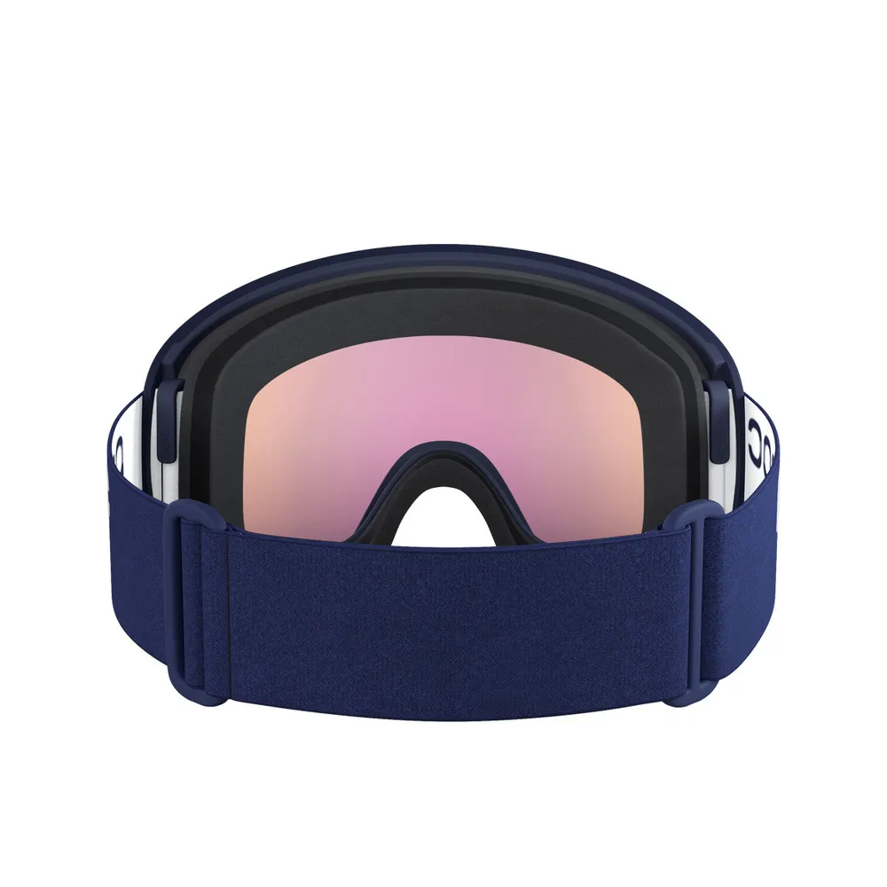 POC Orb Ski Goggles Partly Sunny Orange Lens - Lead Blue Frame