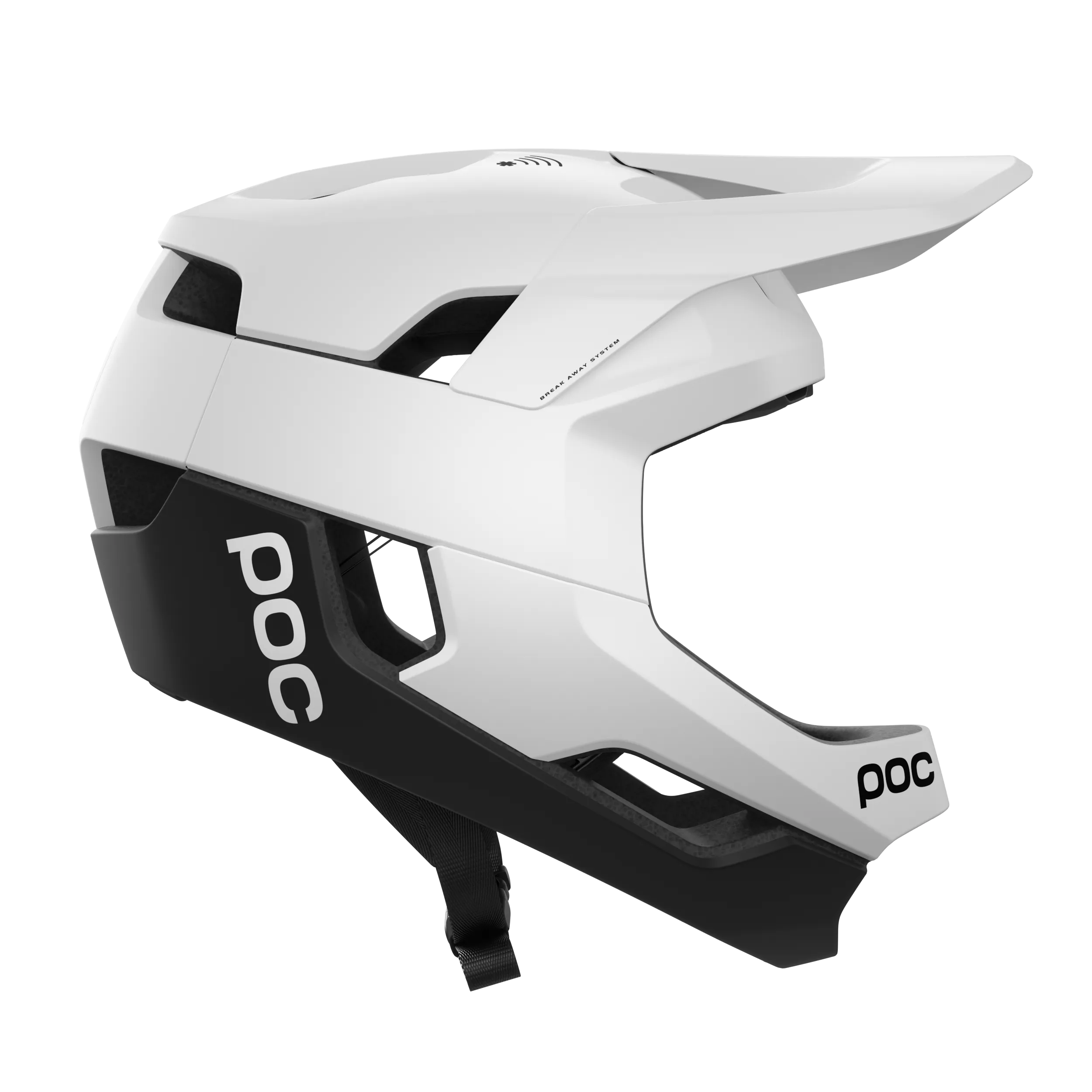 POC Otocon Race MIPS Full Face Helmet - Hydrogen White-Uranium Black Matt