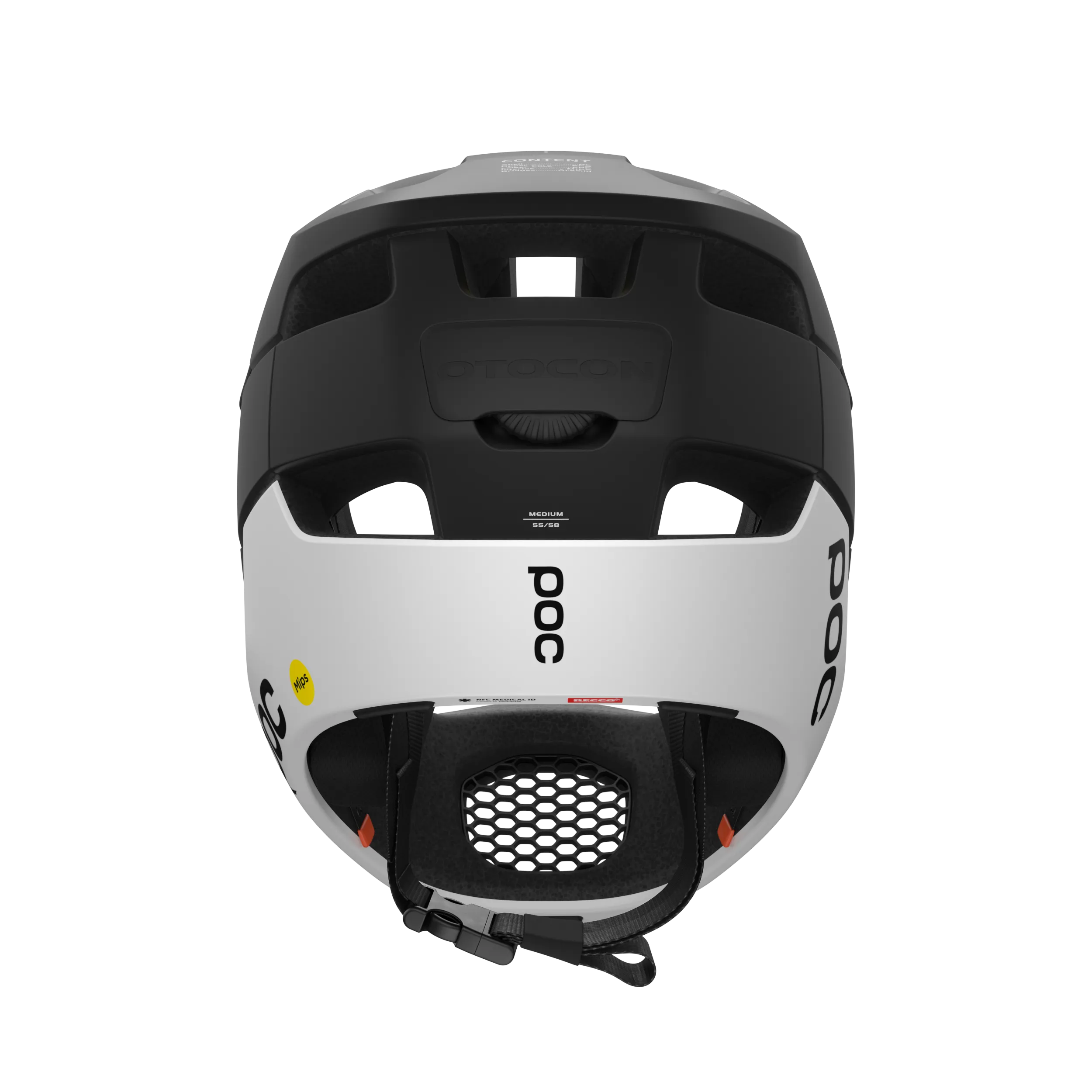 POC Otocon Race MIPS Full Face Helmet - Uranium Black-Hydrogen White Matt