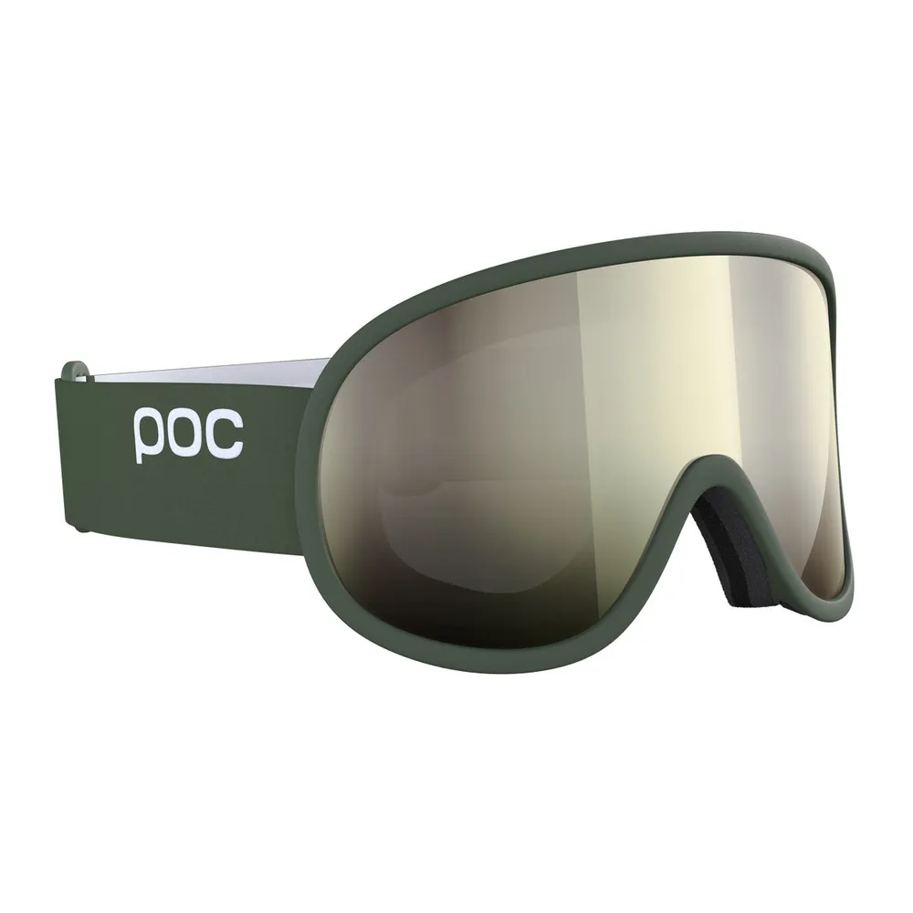 POC Retina Ski Goggles Partly Sunny Ivory Lens - Epidote Green Frame