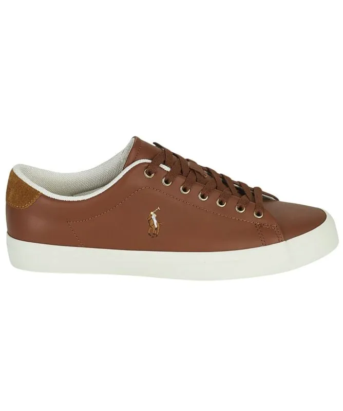 Polo Ralph Lauren Longwood Leather Mens Trainers | Tan - 816879935001