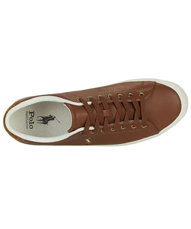 Polo Ralph Lauren Longwood Leather Mens Trainers | Tan - 816879935001