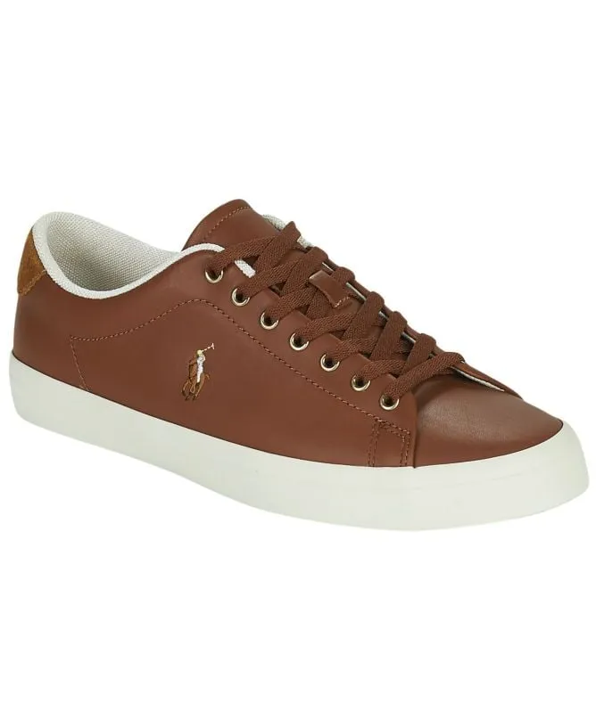 Polo Ralph Lauren Longwood Leather Mens Trainers | Tan - 816879935001