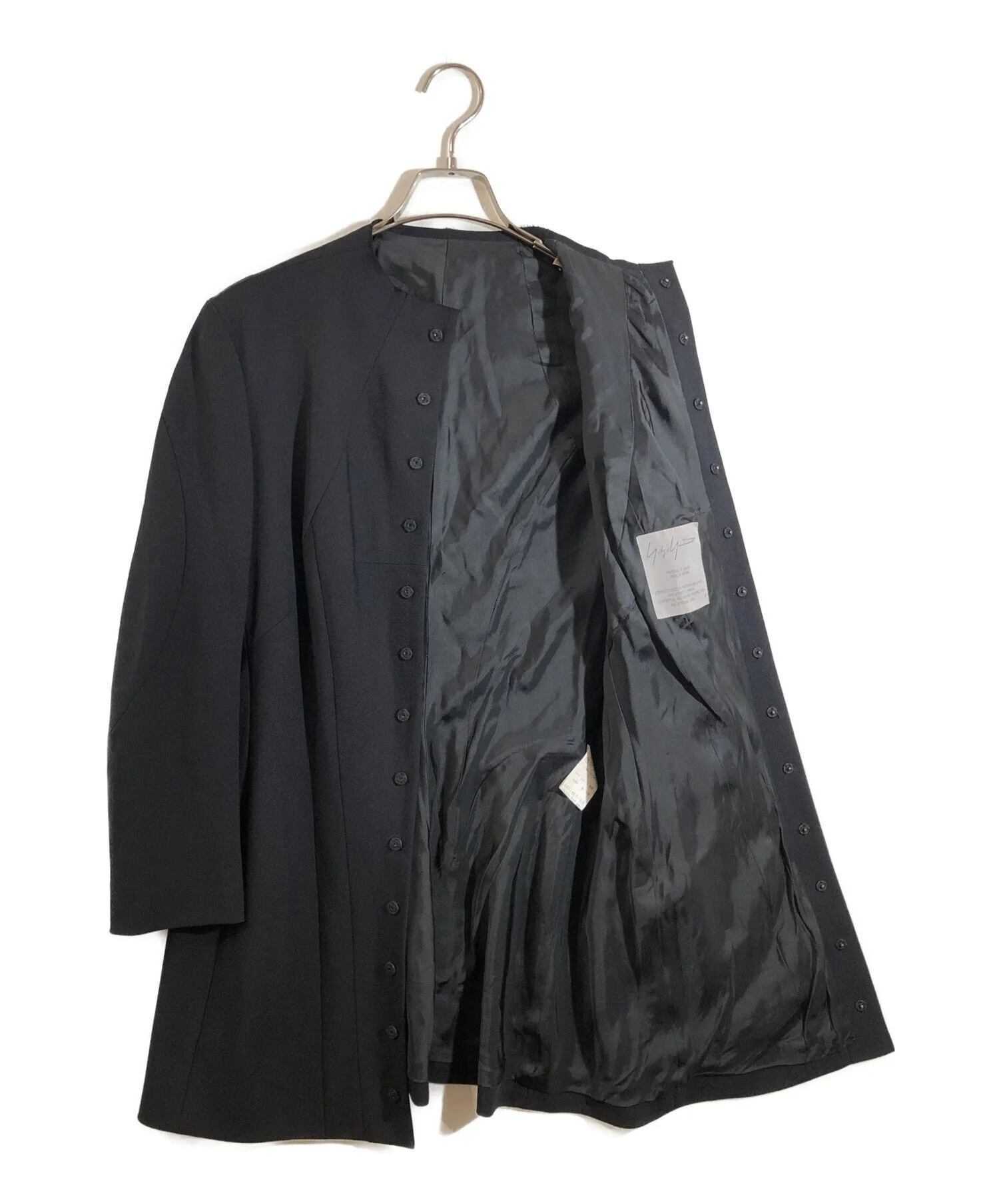 [Pre-owned] YOHJI YAMAMOTO Collarless cut-off darted jacket FV-J16-107