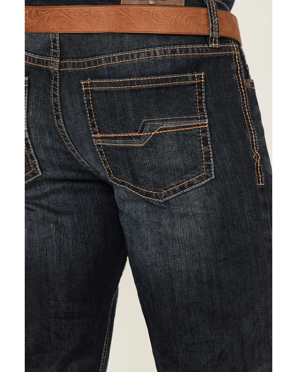 Product Name:  Cody James Men's Shadow Dark Wash Crinkled Slim Straight Stretch Denim Jeans