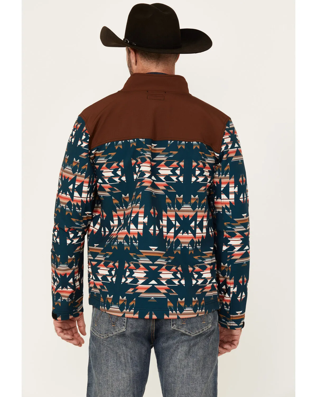 Product Name:  RANK 45® Men's Southwestern Print Color Block Jacket