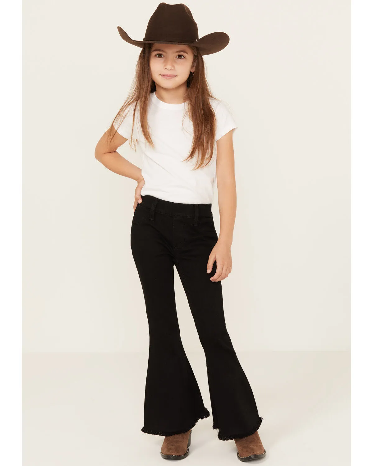 Product Name:  Shyanne Little Girls' Pull-On Super Stretch Denim Flare Jeans