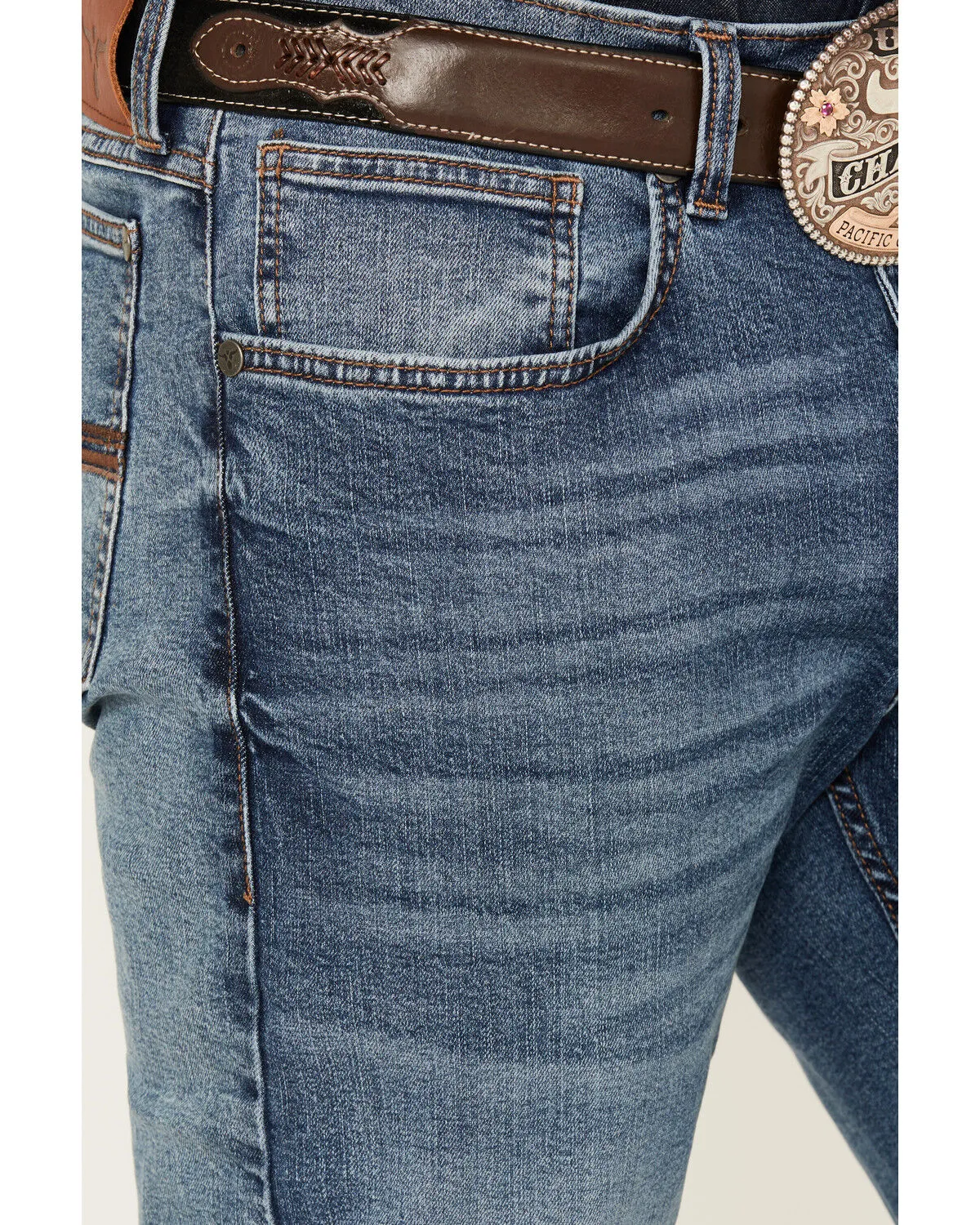 Product Name:  Wrangler 20X Men's Lakeway Medium Dark Wash Slim Straight Stretch Denim Jeans - Long