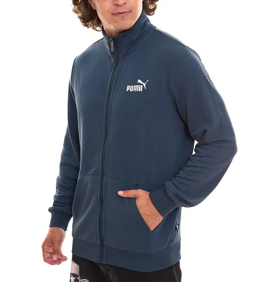 PUMA Men Ess 2 Col Track Jacket nachhaltige Herren Sweat-Jacke Trainings-Jacke Baumwolle 679632 16 Dunkelblau