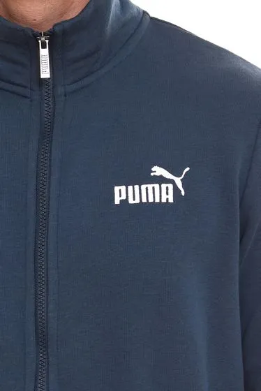 PUMA Men Ess 2 Col Track Jacket nachhaltige Herren Sweat-Jacke Trainings-Jacke Baumwolle 679632 16 Dunkelblau