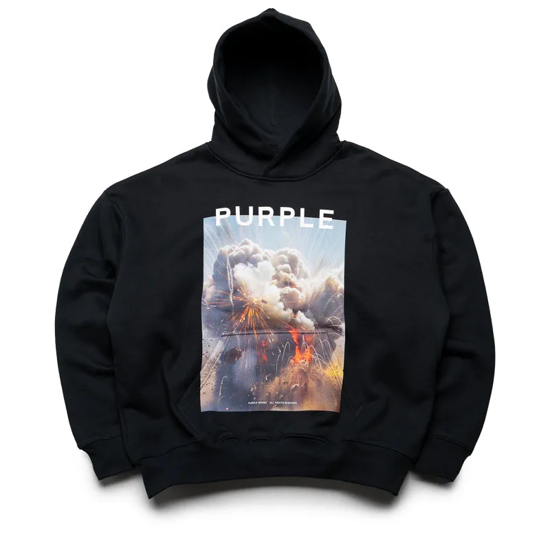 Purple Brand Fireworks Hoodie - Black