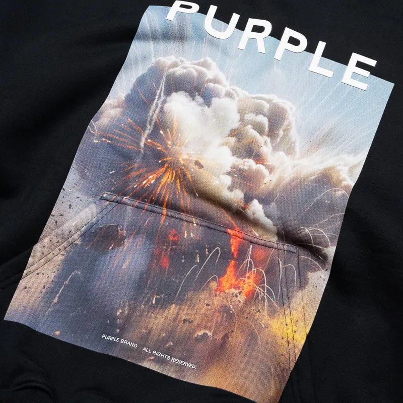 Purple Brand Fireworks Hoodie - Black