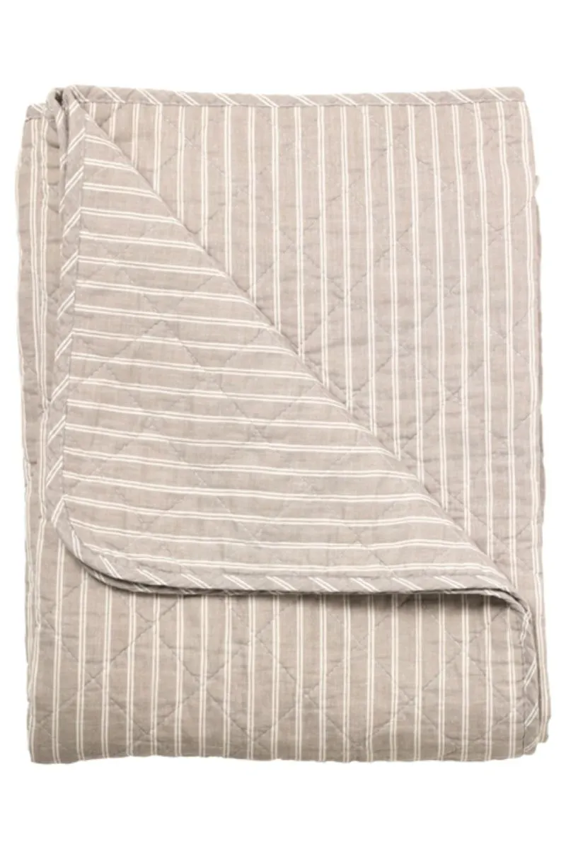 Quilt Ethnic | dobbelt stribet latte | Tppe fra Au Maison